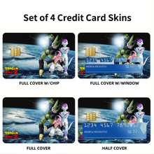 Load image into Gallery viewer, Frieza, Cell, Buu and Earth  Credit Card Skins (4-in-1 Pack)
