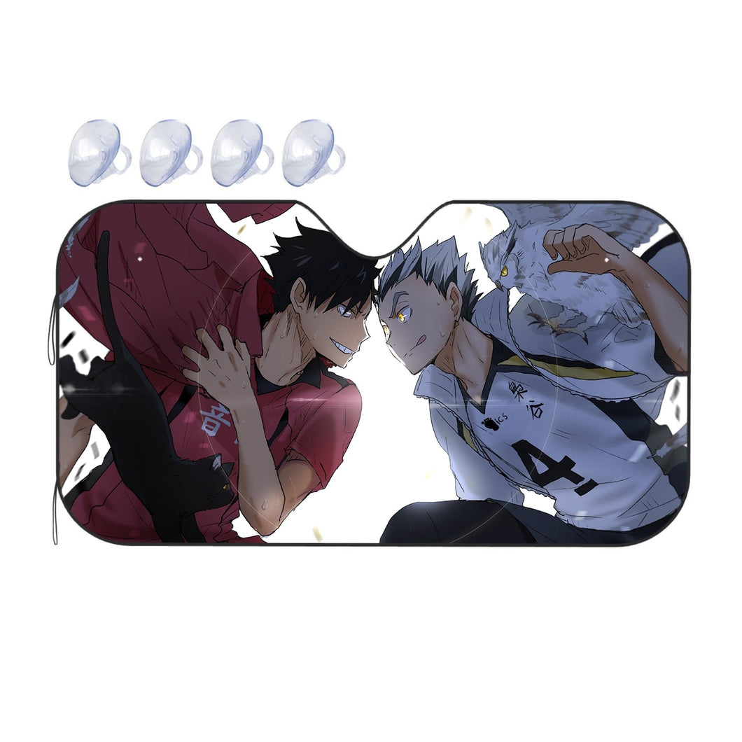 Fukurodani Academy vs Nekoma High School  Car Sunshade