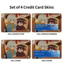 Load image into Gallery viewer, Fukuzawa Yukichi &amp; Ranpo Edogawa  Credit Card Skins (4-in-1 Pack)
