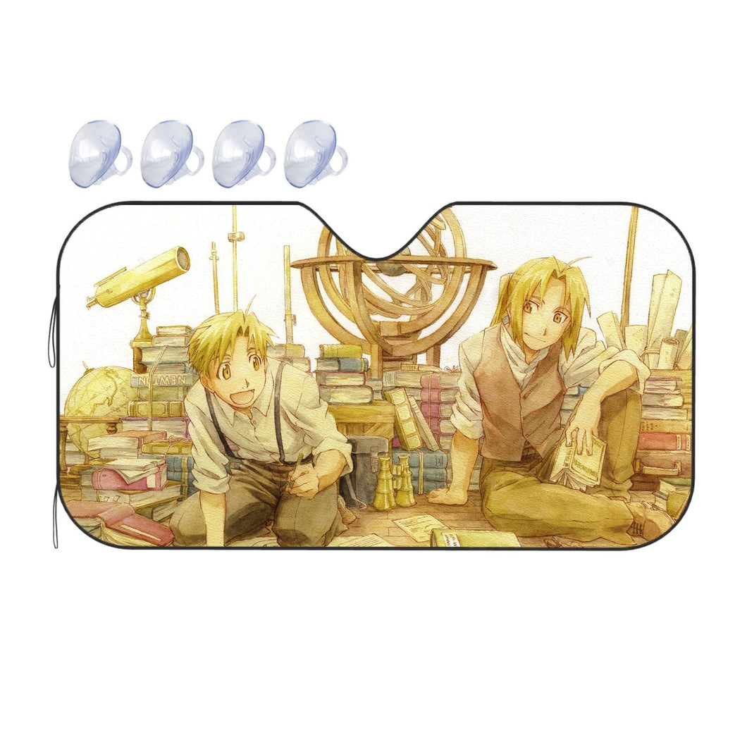 Full Metal Alchemist Edward and Alphonse Elric Car Sunshade