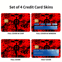 Load image into Gallery viewer, Full Metal Bleed  Credit Card Skins (4-in-1 Pack)
