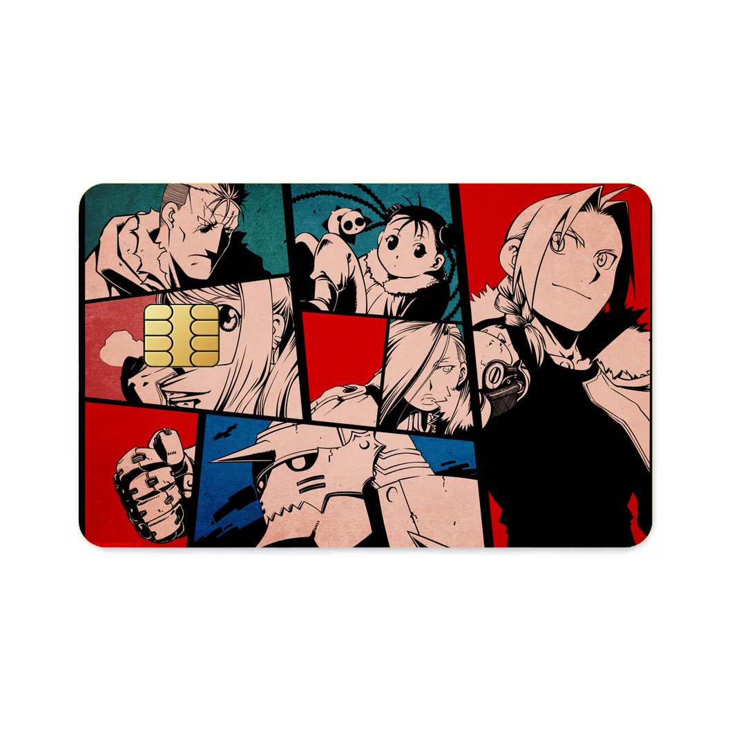 FullMetal Alchemist - Scar , Edward , Alphonse , Winry , Olivier , May  & Shao  Credit Card Skins (4-in-1 Pack)