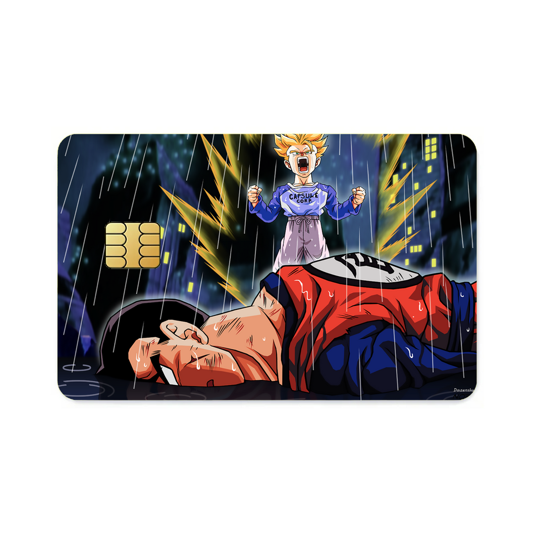 Future Trunks goes Super Saiyan  Credit Card Skins (4-in-1 Pack)