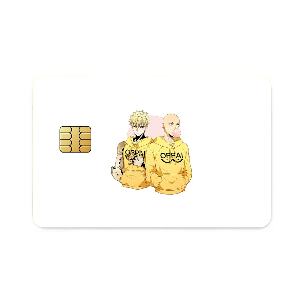 Genos and Saitama  Credit Card Skins (4-in-1 Pack)