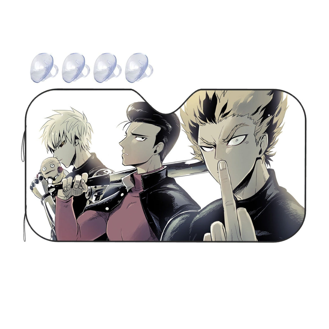 Genos, Metal Bat and Garou  Car Sunshade