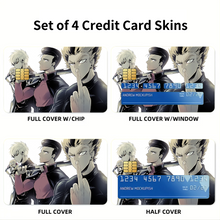 Load image into Gallery viewer, Genos, Metal Bat and Garou  Credit Card Skins (4-in-1 Pack)
