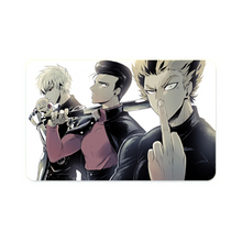 Load image into Gallery viewer, Genos, Metal Bat and Garou  Credit Card Skins (4-in-1 Pack)
