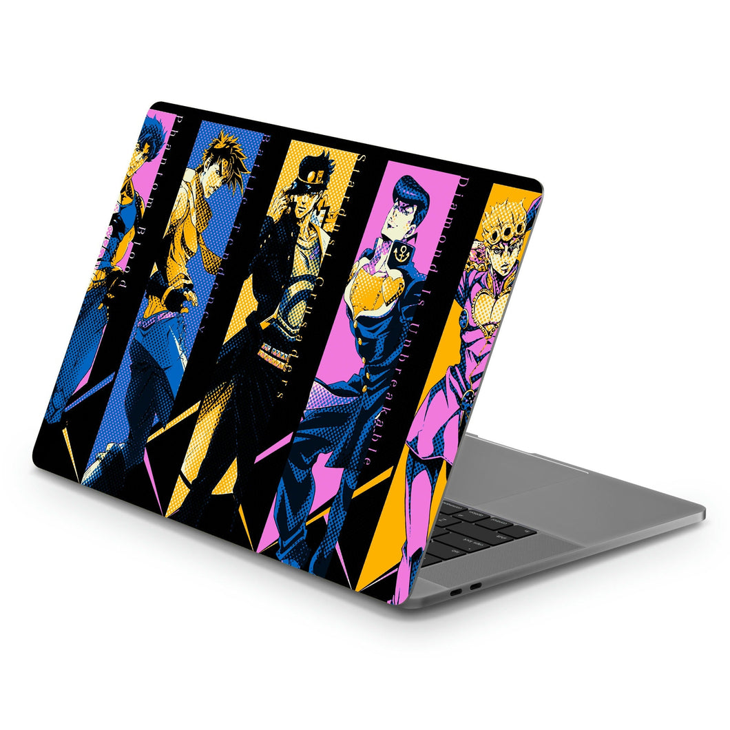 Giorno Giovanna Joseph Joestar Jotaro Kujo Josuke Higashikata and Jonathan Joestar  Macbook Skin