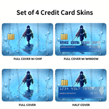 Load image into Gallery viewer, Giyuu Tomioka  Credit Card Skins (4-in-1 Pack)
