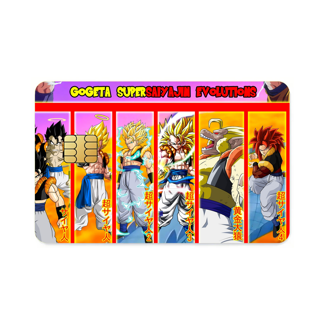 Gogeta Supersaiyajin Evolutions  Credit Card Skins (4-in-1 Pack)