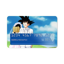 Load image into Gallery viewer, Goku and Chi-Chi Marriage  Credit Card Skins (4-in-1 Pack)
