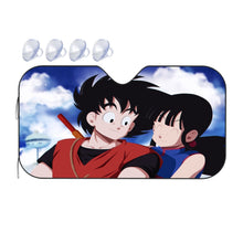 Load image into Gallery viewer, Goku and Chichi  Car Sunshade
