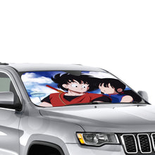 Load image into Gallery viewer, Goku and Chichi  Car Sunshade
