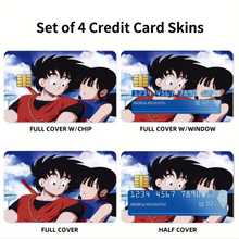 Load image into Gallery viewer, Goku and Chichi  Credit Card Skins (4-in-1 Pack)
