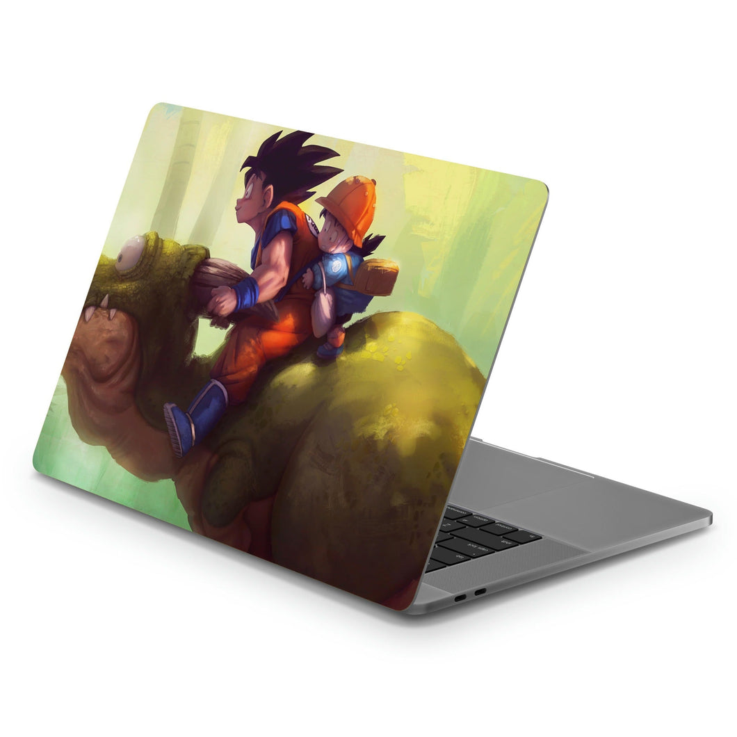 Goku and Gohan  Macbook Skin