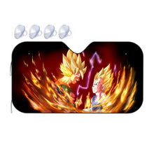 Load image into Gallery viewer, Goku and Vegeta  Car Sunshade
