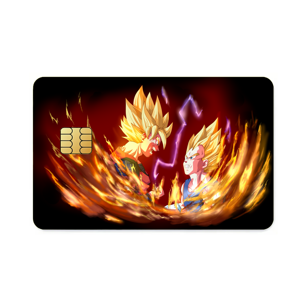 Goku and Vegeta  Credit Card Skins (4-in-1 Pack)