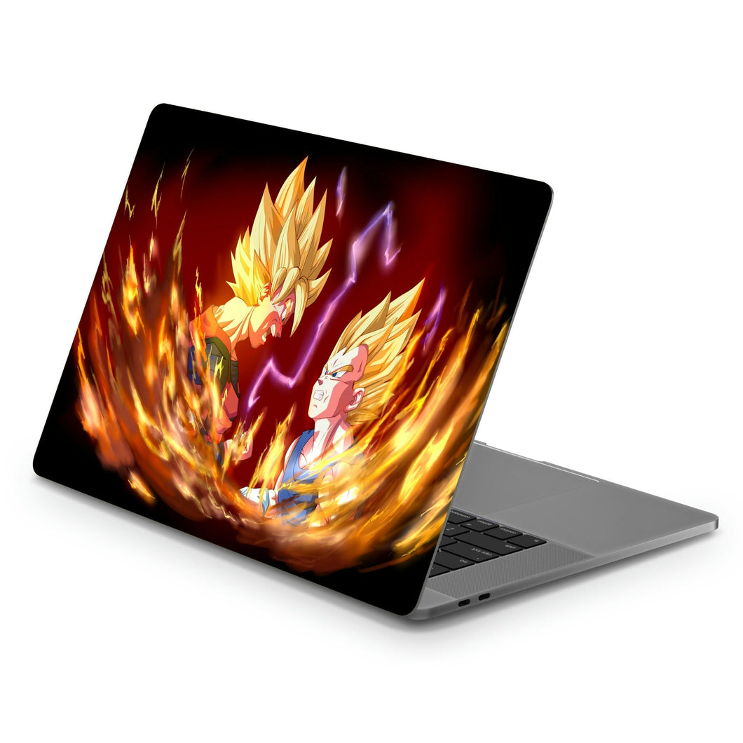 Goku and Vegeta  Macbook Skin