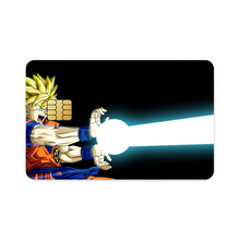 Load image into Gallery viewer, Goku&#39;s Kamehameha Wave  Credit Card Skins (4-in-1 Pack)
