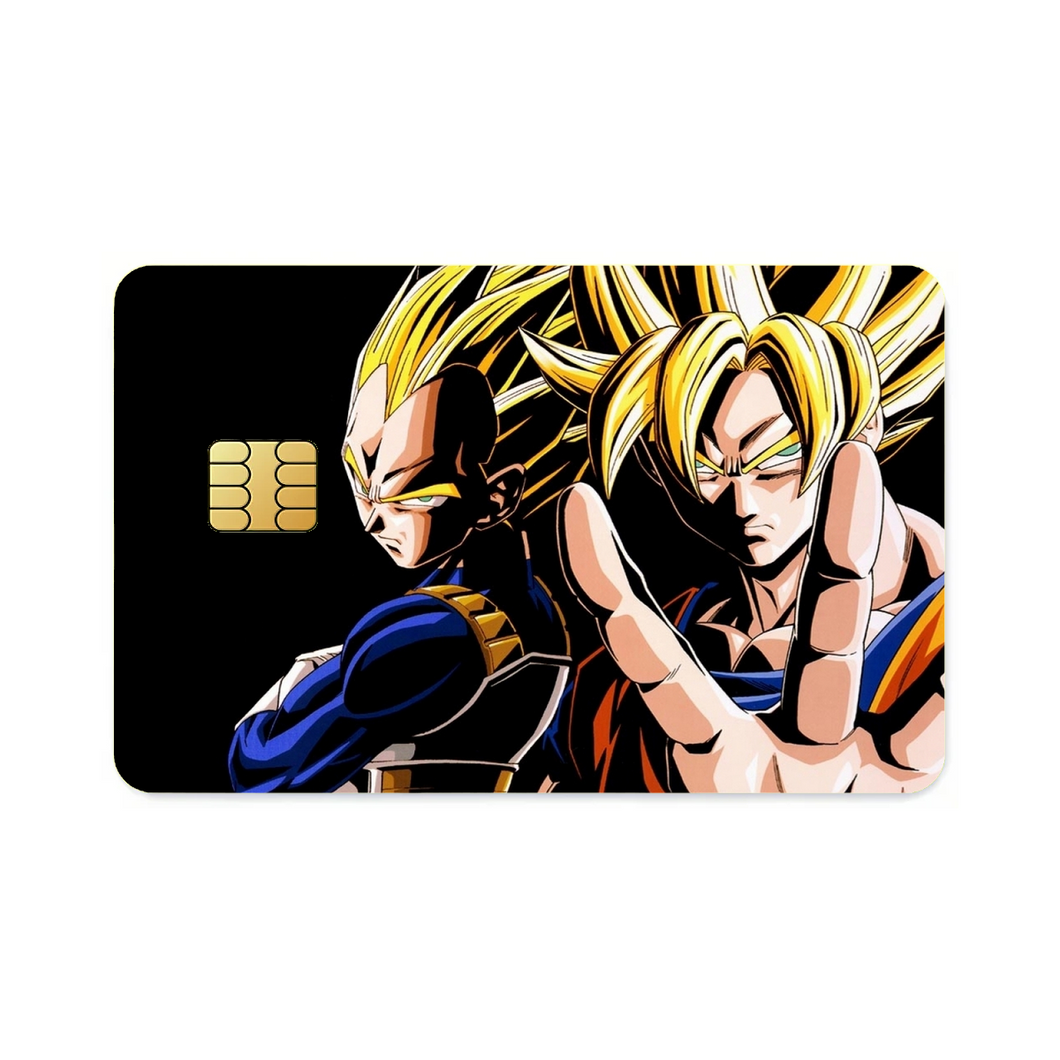 Goku & Vegeta Credit Card Skins (4-in-1 Pack)
