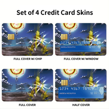 Load image into Gallery viewer, Goku vs Freeza  Credit Card Skins (4-in-1 Pack)
