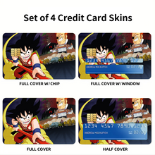 Load image into Gallery viewer, Goku vs. Red Ribbon Army  Credit Card Skins (4-in-1 Pack)
