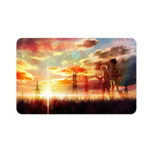 Load image into Gallery viewer, Gon and Killua walking at a beautiful sunset  Credit Card Skins (4-in-1 Pack)
