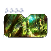 Load image into Gallery viewer, Grass Pokemon Car Sunshade
