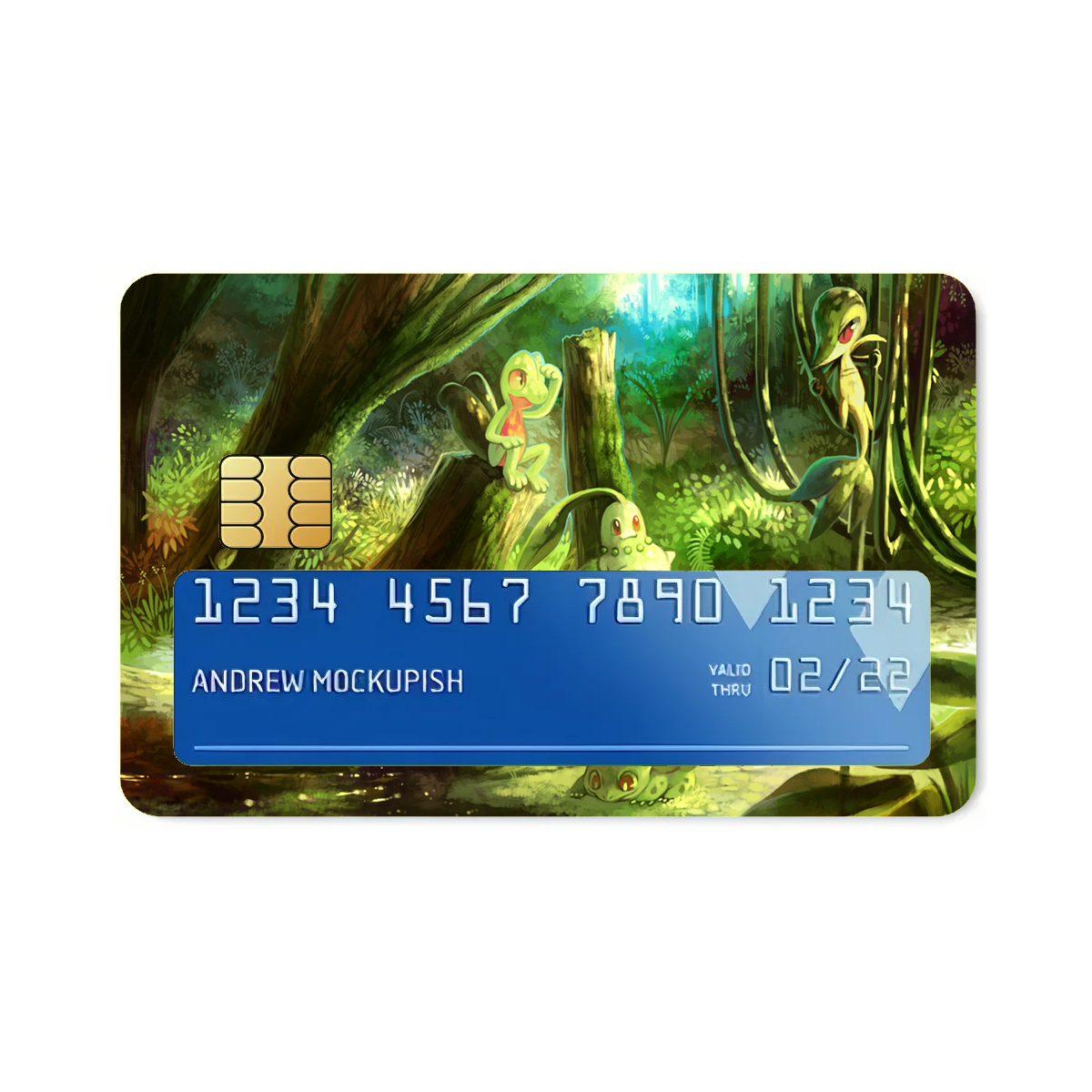 credit card covers pokemon Grass Pokemon Credit Card Skins (4-in-1 Pack)