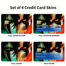 Load image into Gallery viewer, Green with envy, red with rage  Credit Card Skins (4-in-1 Pack)
