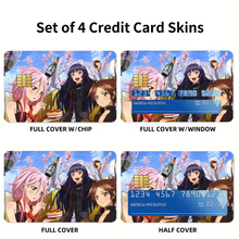 Load image into Gallery viewer, Guilty Crown Inori Yuzuriha, Ayase Shinomiya, Tsugumi  Credit Card Skins (4-in-1 Pack)
