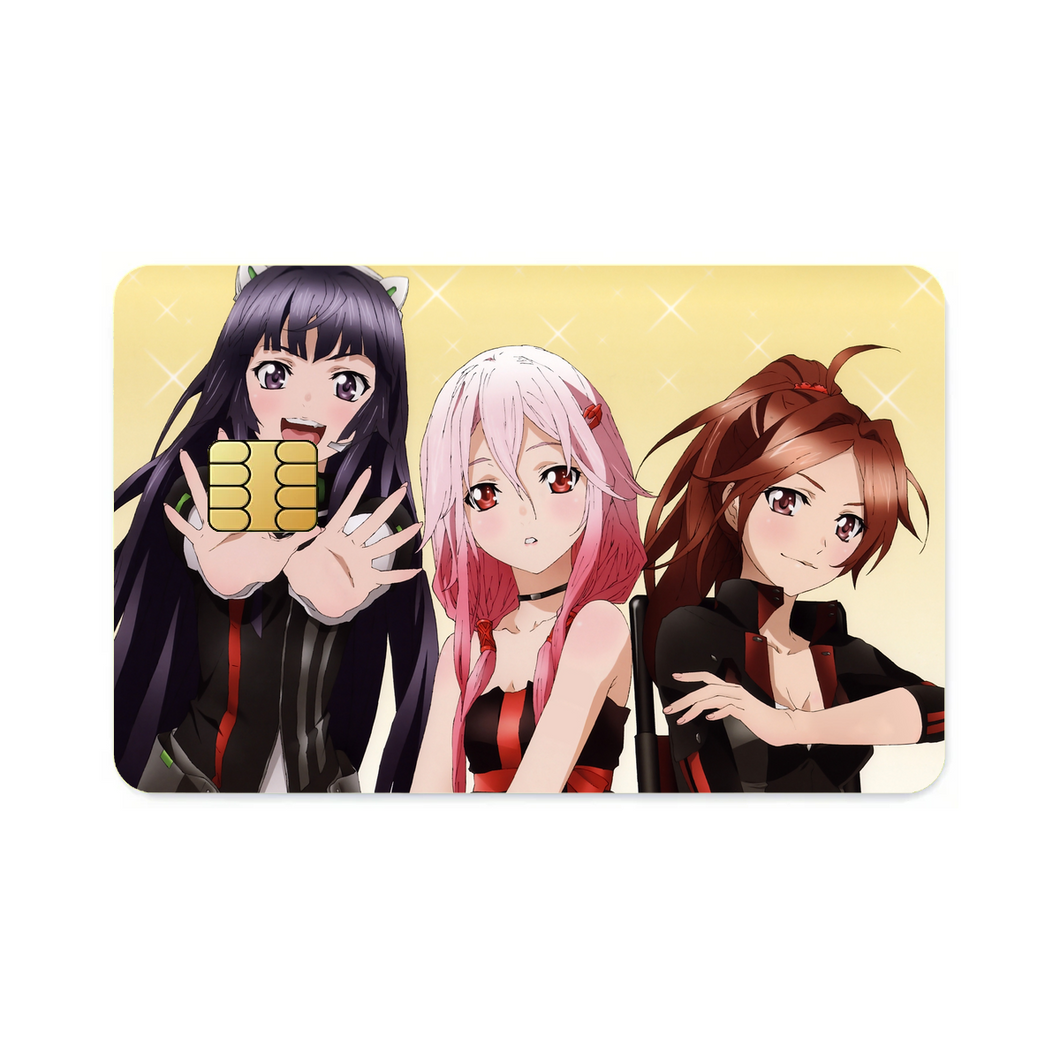 Guilty Crown Inori Yuzuriha, Ayase Shinomiya, Tsugumi  Credit Card Skins (4-in-1 Pack)