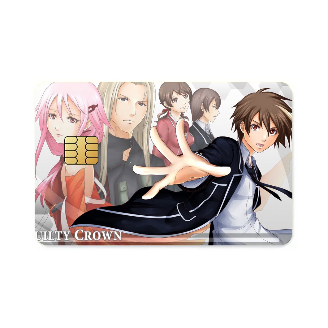 Guilty Crown Inori Yuzuriha, Gai Tsutsugami, Hare Menjou  Credit Card Skins (4-in-1 Pack)