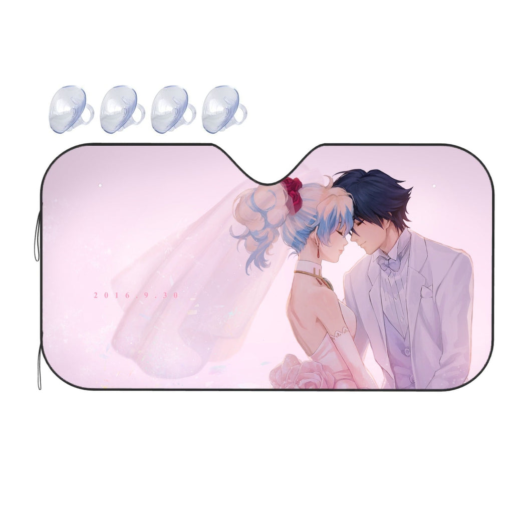 Gurren Lagann Simon, Nia Teppelin  Car Sunshade