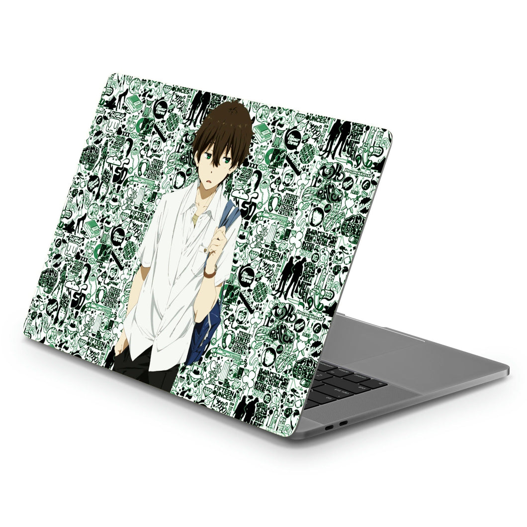 Hōtarō Oreki Going to school  Macbook Skin