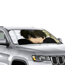 Load image into Gallery viewer, Hōtarō Oreki Hard Smile  Car Sunshade

