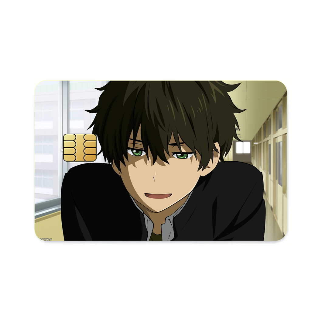 Hōtarō Oreki Hard Smile  Credit Card Skins (4-in-1 Pack)
