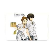 Load image into Gallery viewer, Hōtarō Oreki  Satoshi Fukube walking  Credit Card Skins (4-in-1 Pack)
