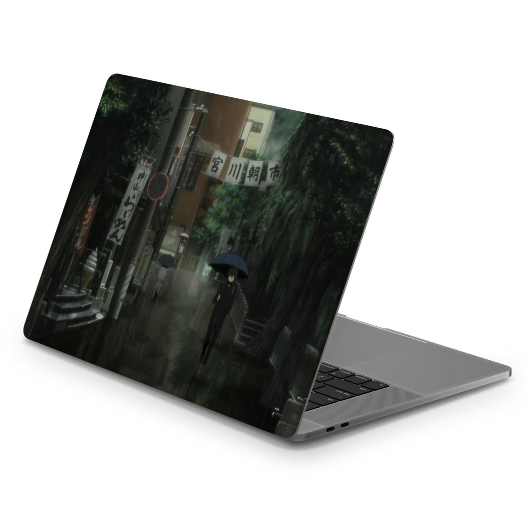 Hōtarō Oreki Walking on the street  Macbook Skin