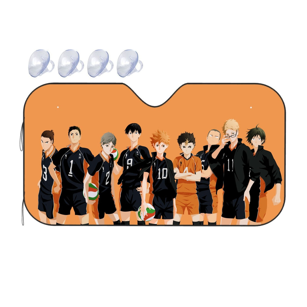Haikyuu!! - Karasuno Team  Car Sunshade