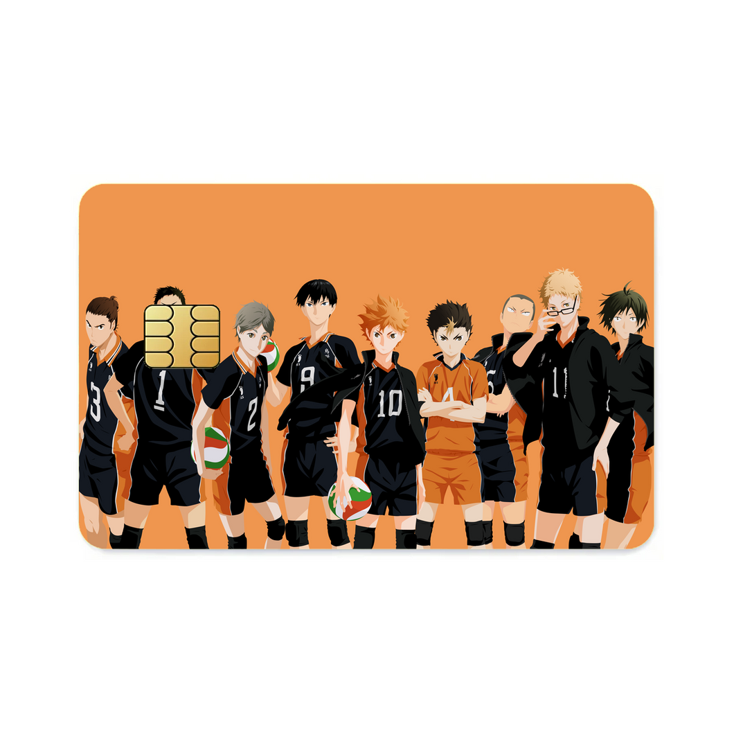 Haikyuu!! - Karasuno Team  Credit Card Skins (4-in-1 Pack)