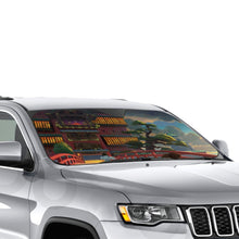 Load image into Gallery viewer, Haku and Chihiro on the bridge leading to the bathhouse  Car Sunshade
