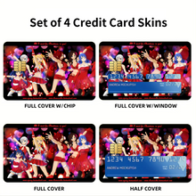 Load image into Gallery viewer, Happy Holidays from the Fairy Tail Girls Credit Card Skins (4-in-1 Pack)
