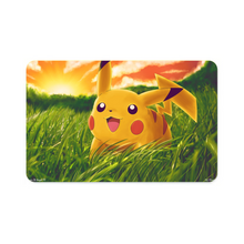 Load image into Gallery viewer, Happy Pikachu in a field of grass  Credit Card Skins (4-in-1 Pack)
