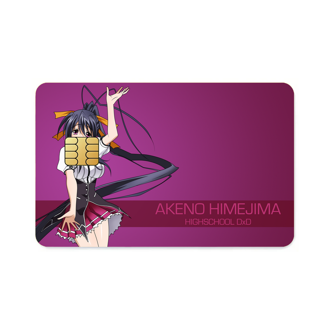 High School DxD Akeno Himejima  Credit Card Skins (4-in-1 Pack)