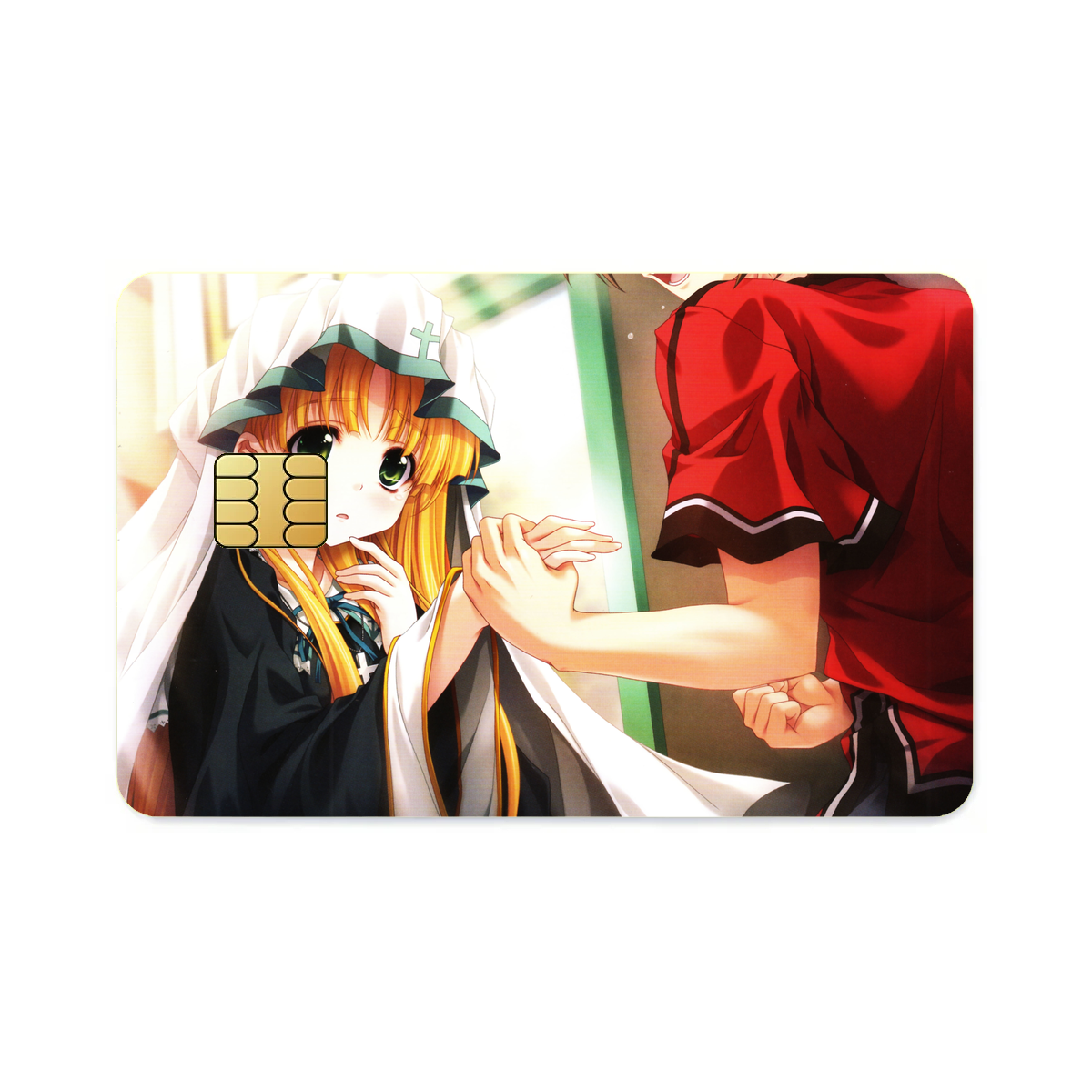 High School DxD Issei Hyoudou, Asia Argento Credit Card Skins (4-in-1