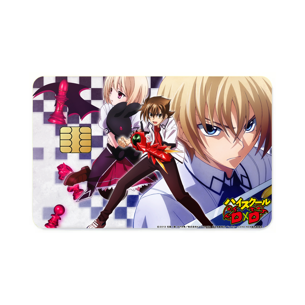 High School DxD Issei Hyoudou, Yuuto Kiba, Ddraig  Credit Card Skins (4-in-1 Pack)