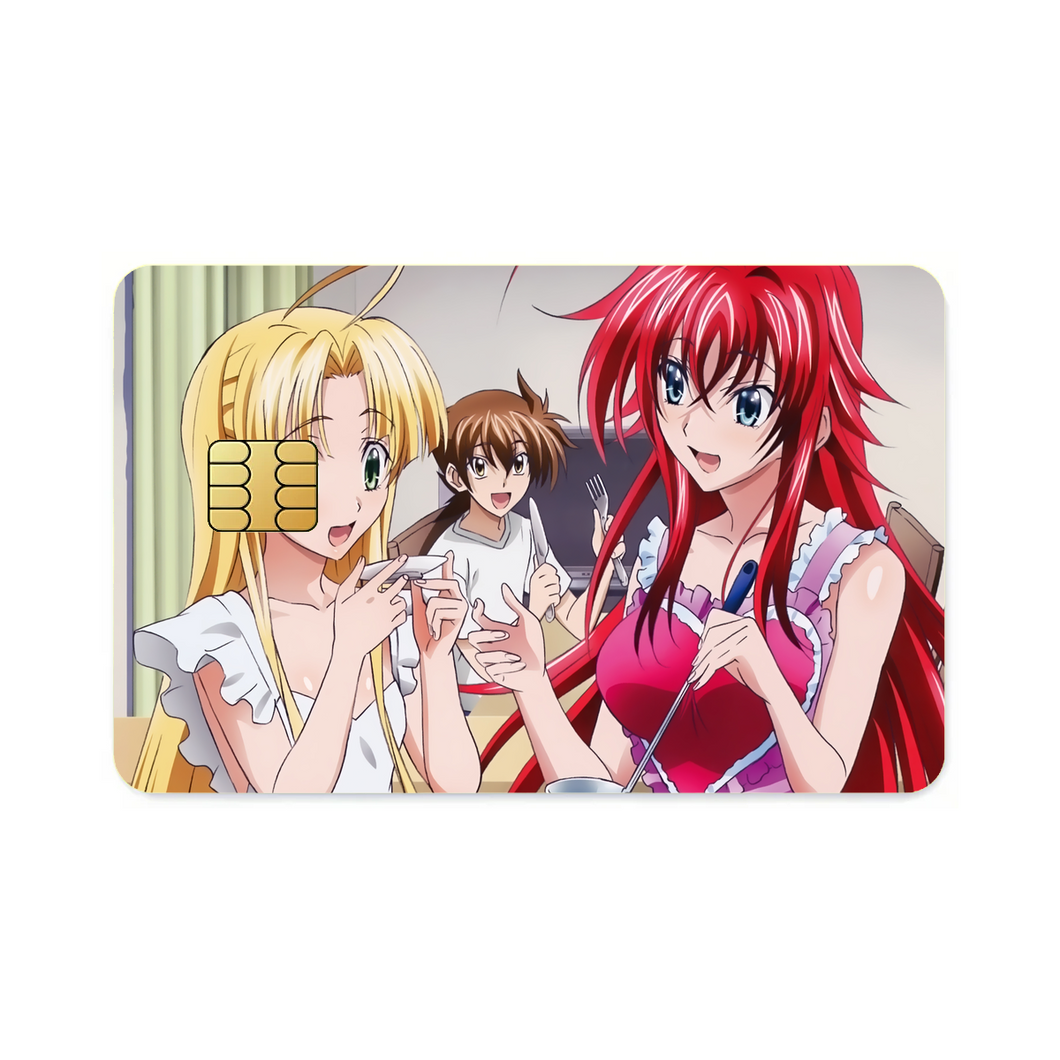 High School DxD Rias Gremory, Issei Hyoudou, Asia Argento  Credit Card Skins (4-in-1 Pack)