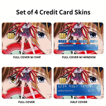 Load image into Gallery viewer, High School DxD Rias Gremory, Issei Hyoudou, Yuuto Kiba, Ddraig  Credit Card Skins (4-in-1 Pack)
