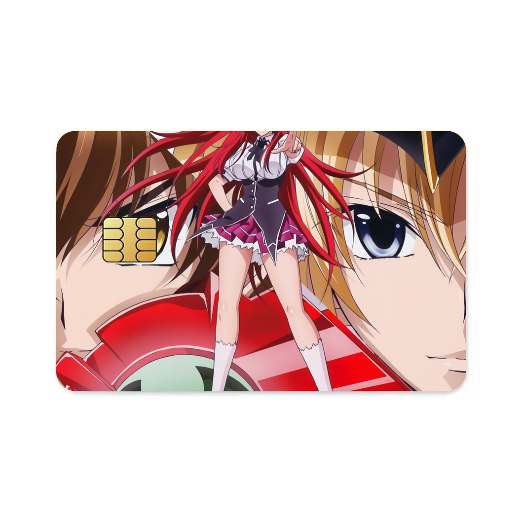 High School DxD Rias Gremory, Issei Hyoudou, Yuuto Kiba, Ddraig  Credit Card Skins (4-in-1 Pack)